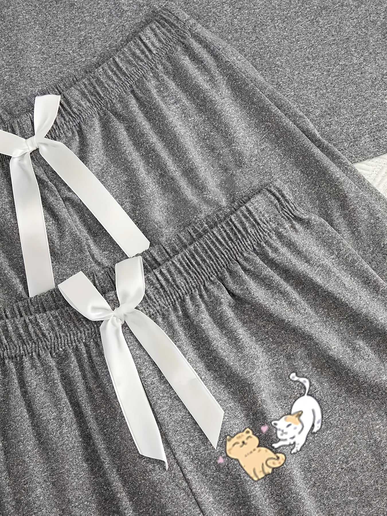 Katten pyjama set 3-delig grijs “Cute Cat” | PRE-ORDER