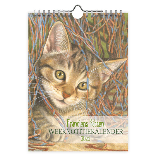 Franciens katten WEEKnotitiekalender Evi 2026