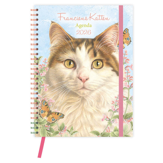 Franciens katten Bureau-agenda Nacho (harde kaft) 2026