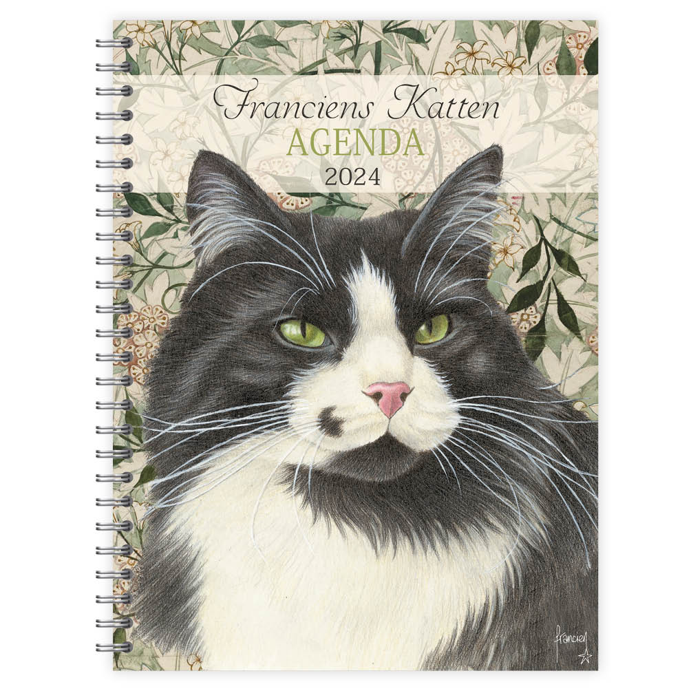 Franciens Katten Bureau-agenda 2024 (harde kaft) Mozes