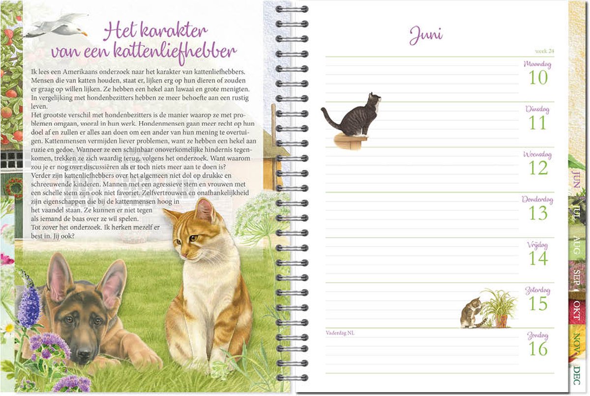 Franciens Katten Bureau-agenda 2024 (harde kaft) Mozes