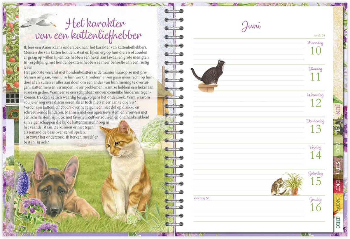Franciens Katten Bureau-agenda 2024 (harde kaft) Wanda