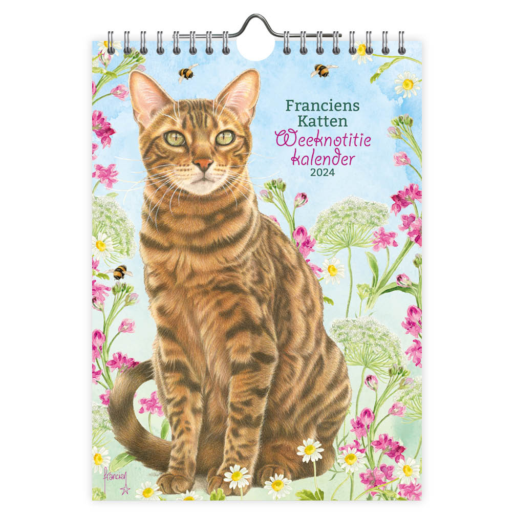 Franciens Katten WEEKnotitie kalender 2024 Diesel