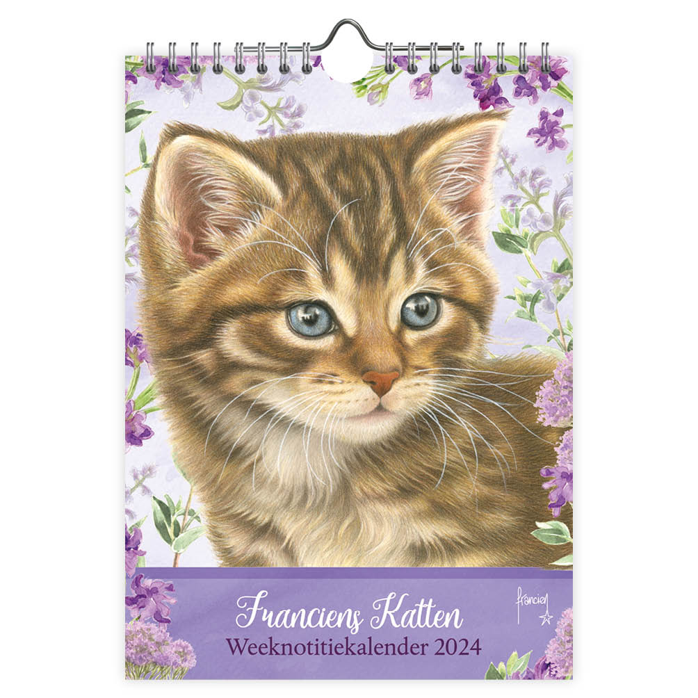 Franciens Katten WEEKnotitie kalender 2024 Wanda