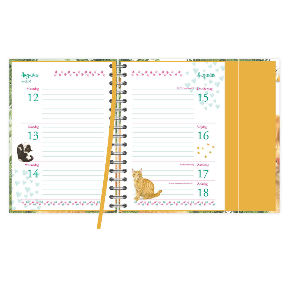 Franciens Katten spiraalagenda 2024 (luxe) Jeroen