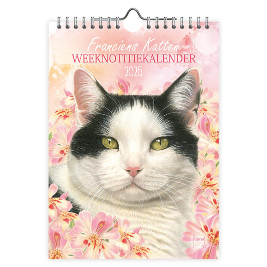 Franciens katten WEEKnotitiekalender Mizu 2026