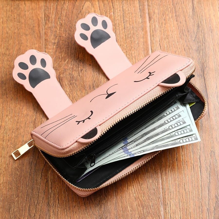 Katten portemonnee roze “Kiekeboe Kat” | PRE-ORDER