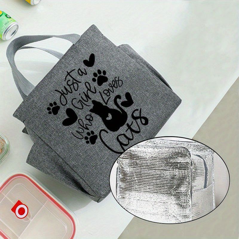 Koeltas zwart “Just a girl who loves cats” | PRE-ORDER