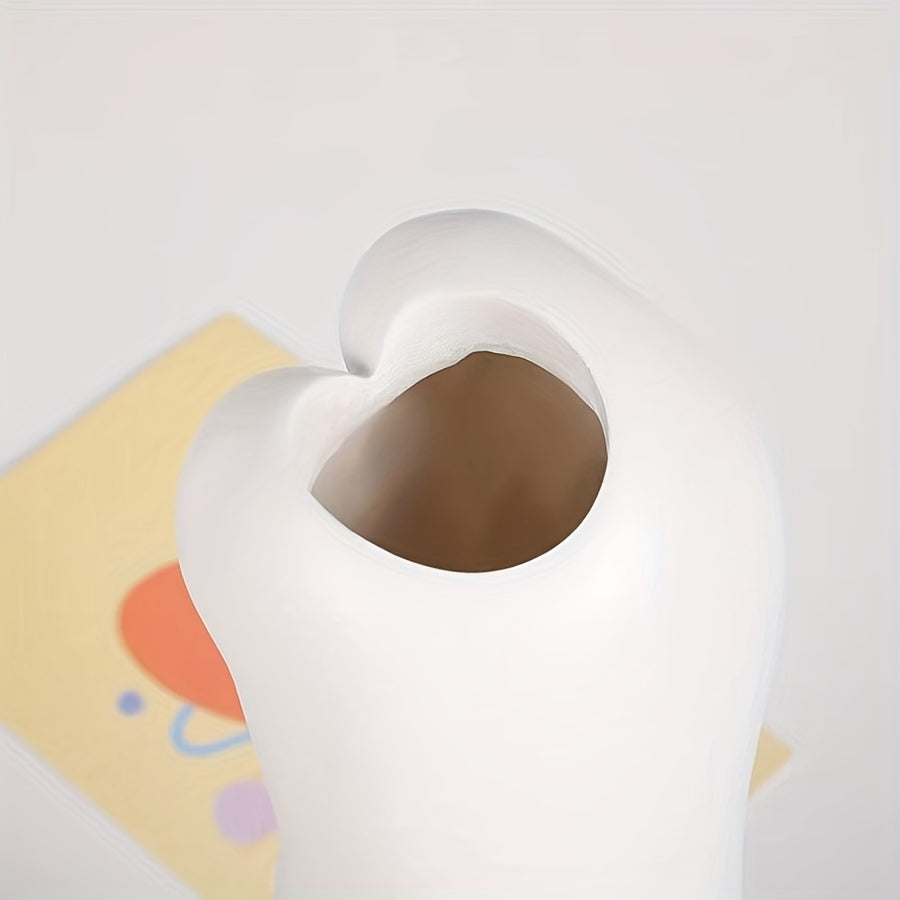 Katten-vaas-in-kattenpoot-vorm-bruin-zwart-gevlekt-14,5 cm-bloem-opening-3,5cm