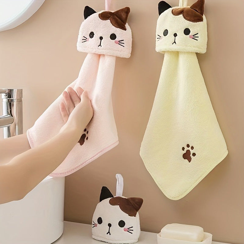 Handdoek kat Grijs “Kattenkoppie”