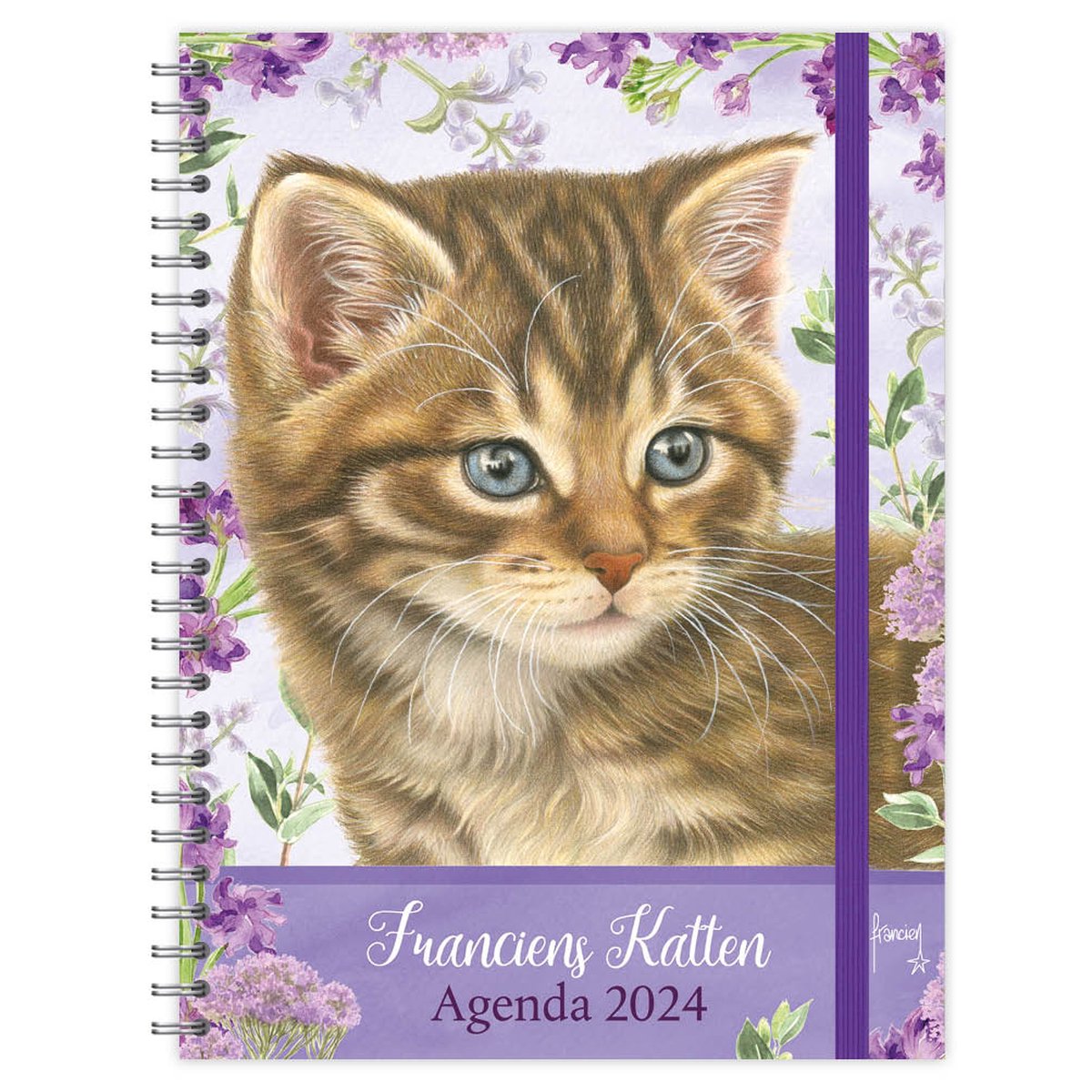 Franciens Katten Bureau-agenda 2024 (harde kaft) Wanda