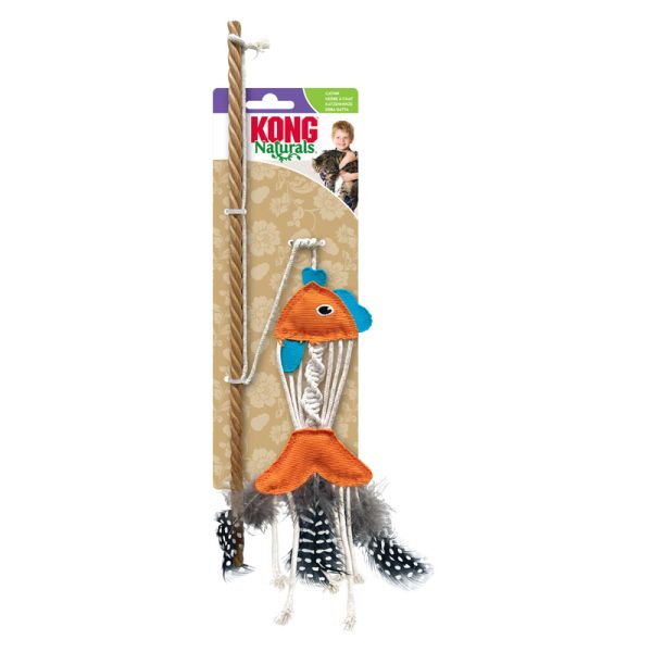 Kong kattenhengel – Vis met catnip en veren