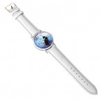 The Happy Catshop | Katten horloge "Bloemen & Vlinder' | Wit