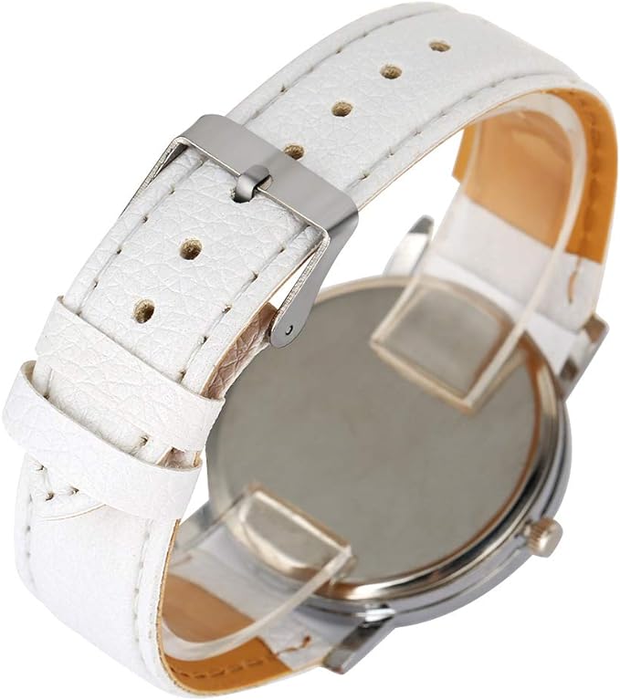 The Happy Catshop | Katten horloge "Bloemen & Vlinder' | Wit