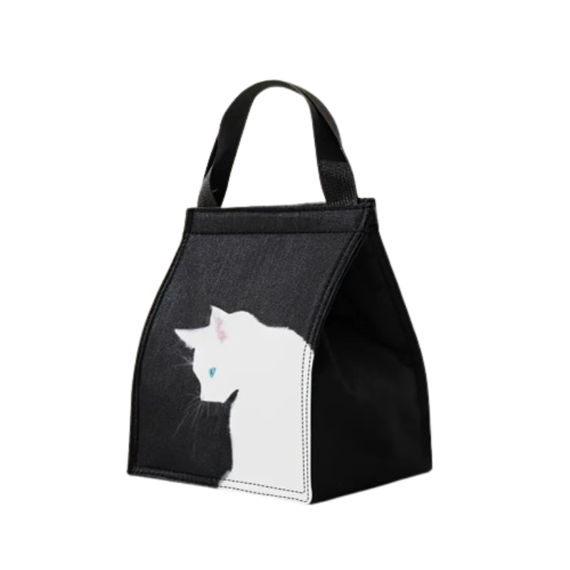 Koeltas / lunchtas witte kat