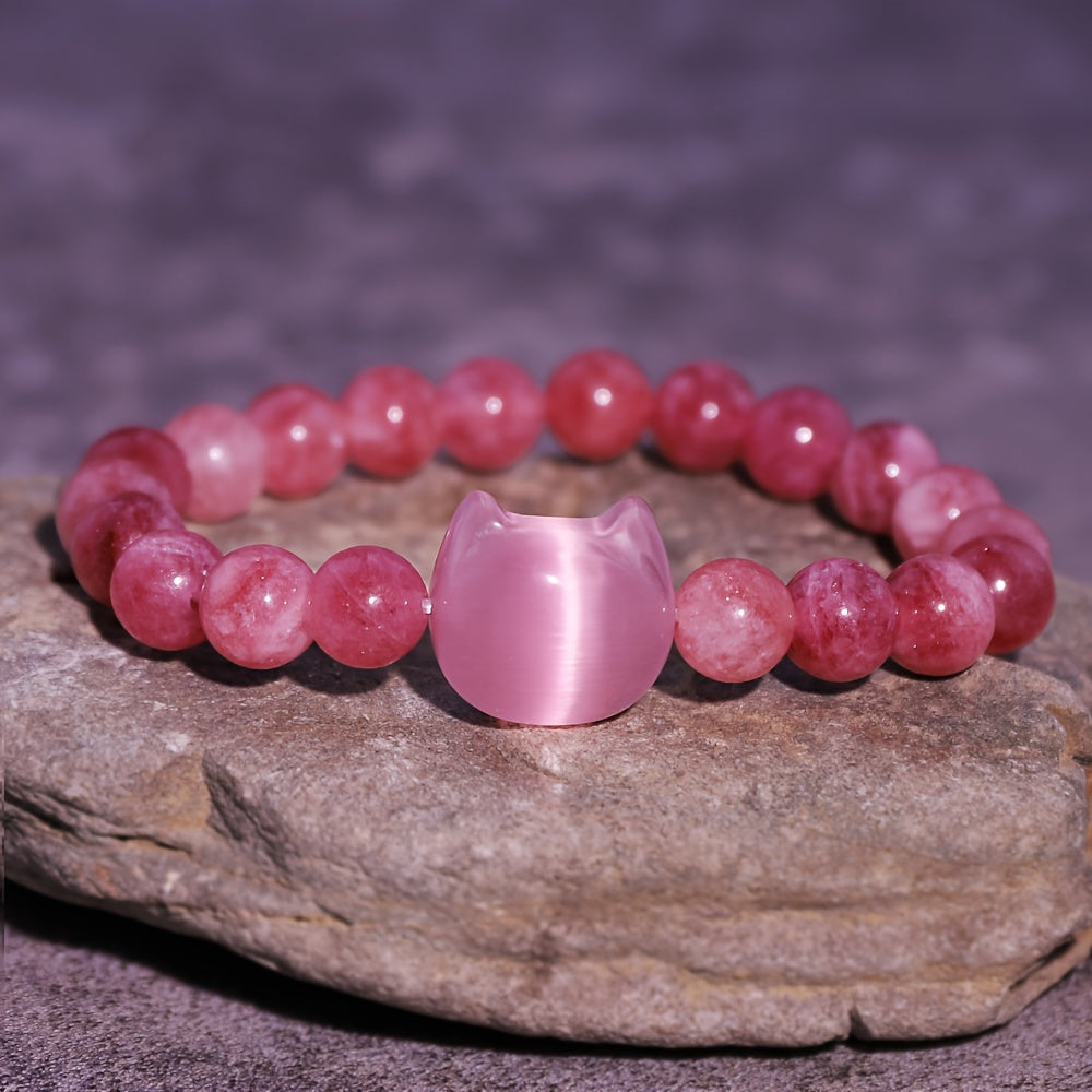 Kattenkop kralen armband - verschillende kleuren | PRE-ORDER