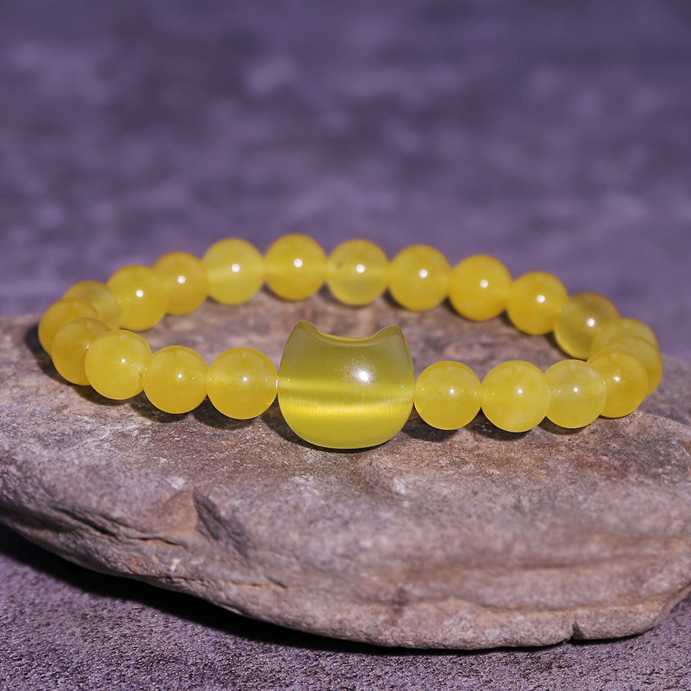 Kattenkop kralen armband - verschillende kleuren | PRE-ORDER
