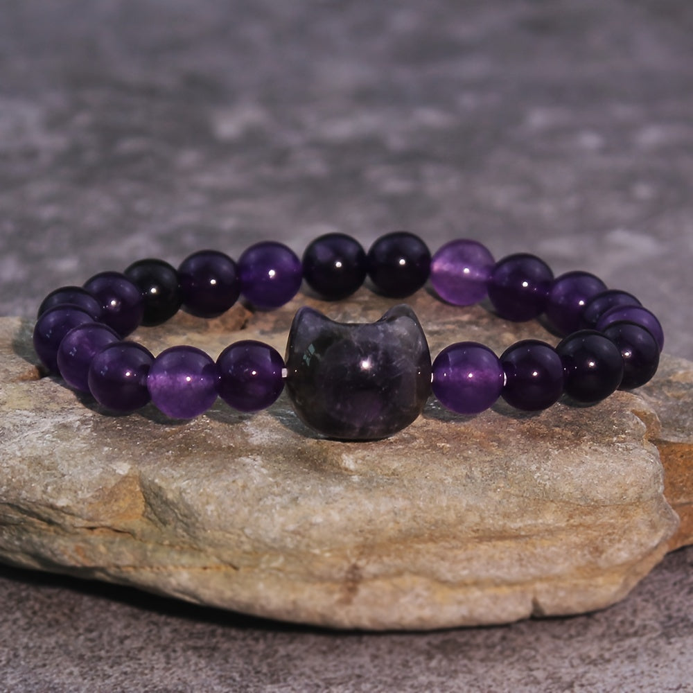 Kattenkop kralen armband - verschillende kleuren | PRE-ORDER