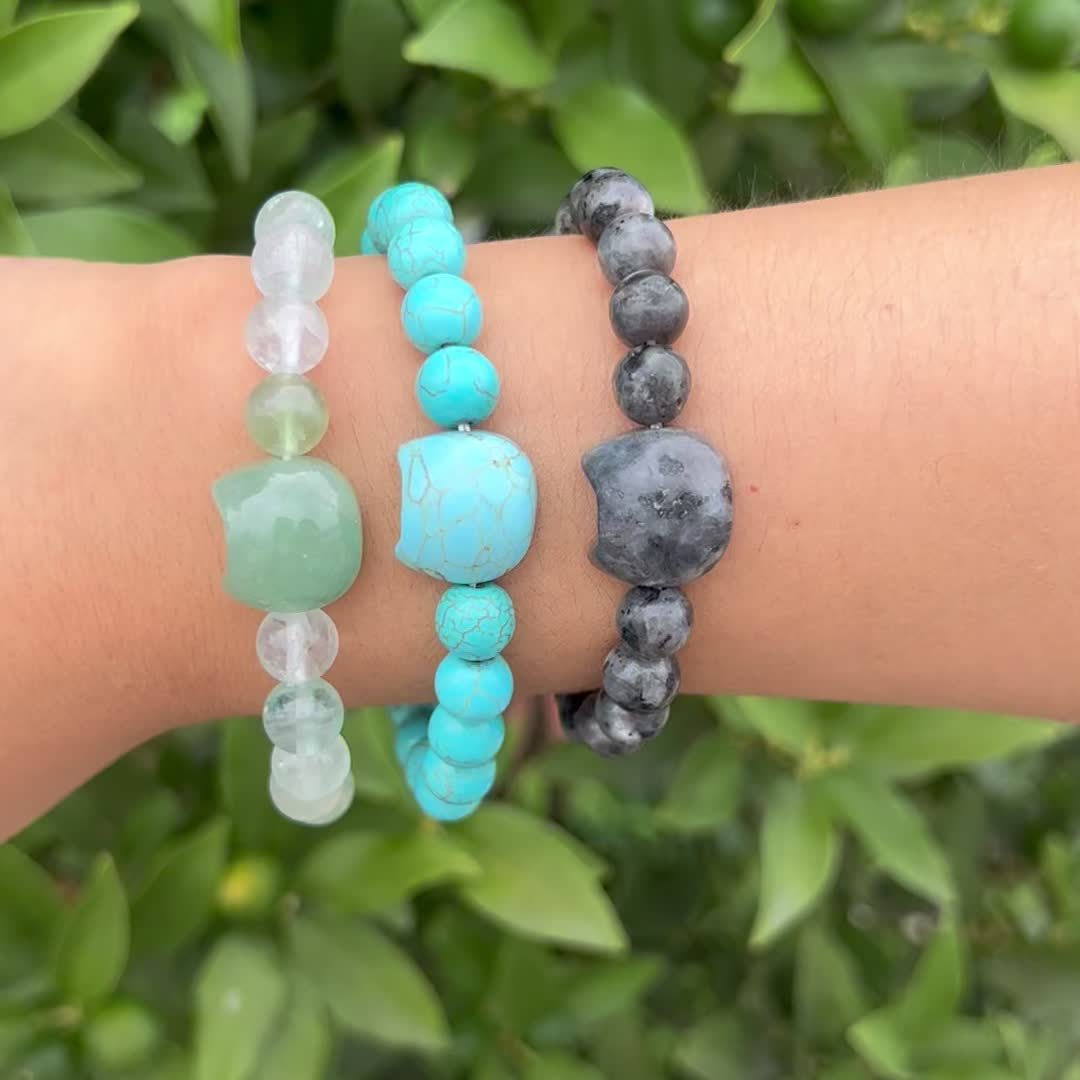 Kattenkop kralen armband - verschillende kleuren | PRE-ORDER