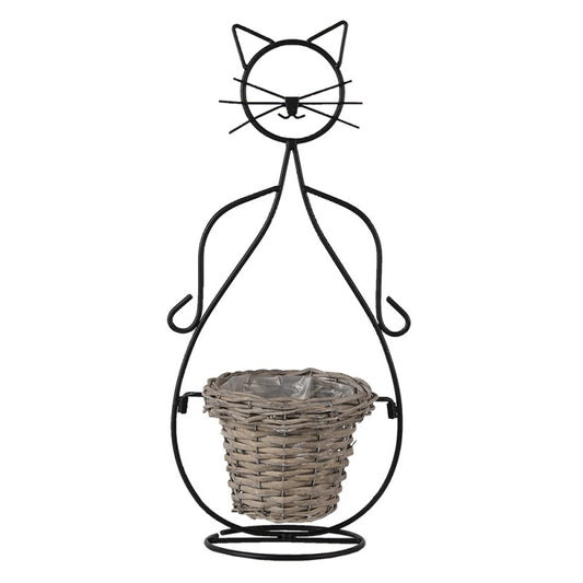 The Happy Cat Shop | Katten plantenbak / plantenhouder "De eigenwijze kat"