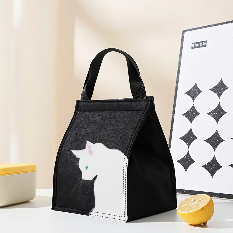 Koeltas / lunchtas witte kat