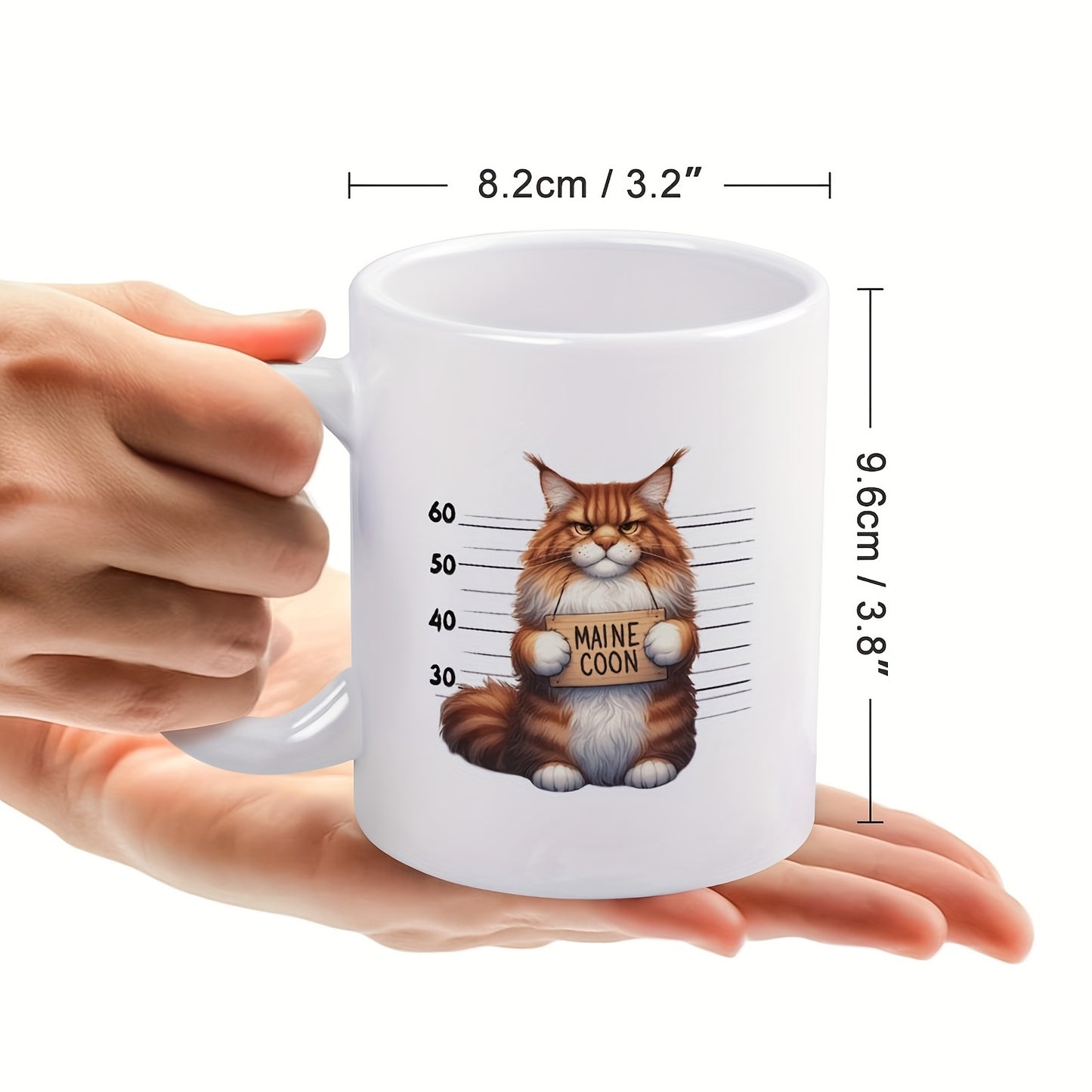 Mok kat Maine Coon als gevangene