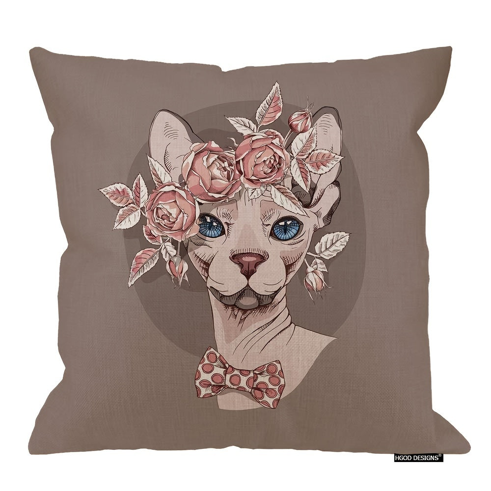 Sphynx kat kussenhoes – Rosy Queen