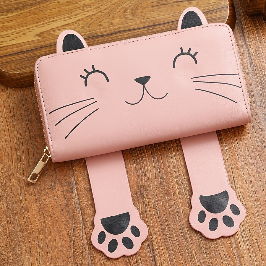 Katten portemonnee roze “Kiekeboe Kat” | PRE-ORDER