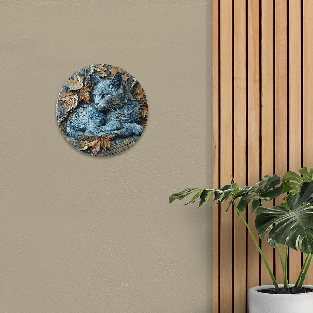 Wandbord rond Blauwe Rus – Herfstkoningin