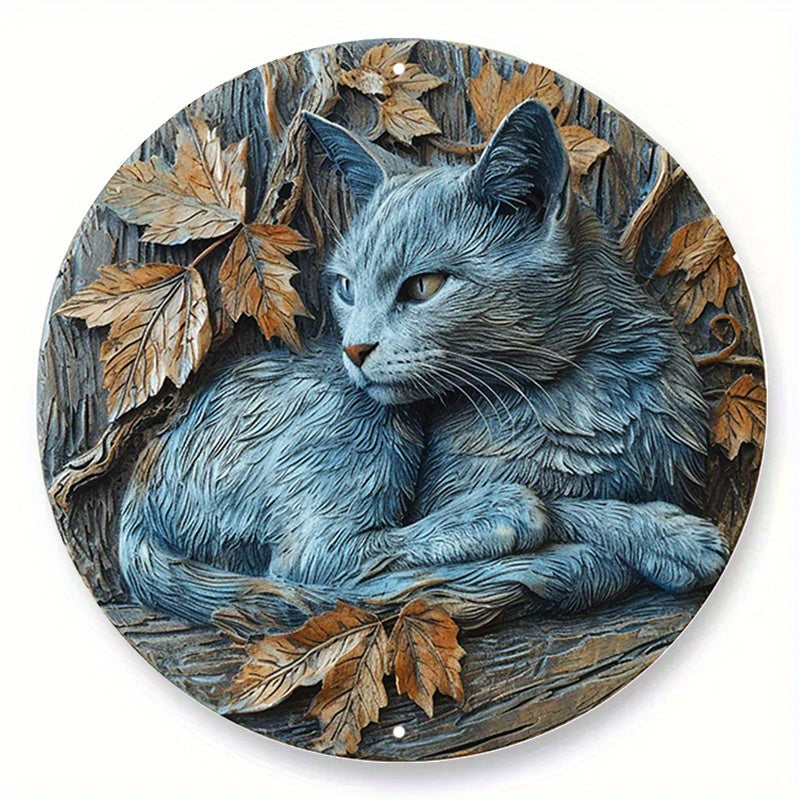 Wandbord rond Blauwe Rus – Herfstkoningin