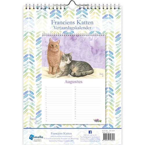 katten verjaardagskalender "Tibbe"