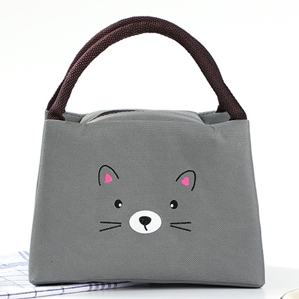 The Happy Catshop | Katten koeltasje / Lunchtasje | Grijs