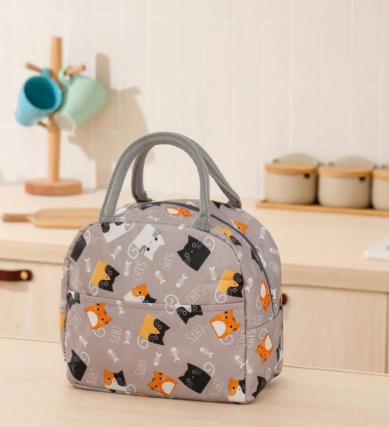 The Happy Catshop | Katten koeltasje of lunchtasje | Grijs Cats
