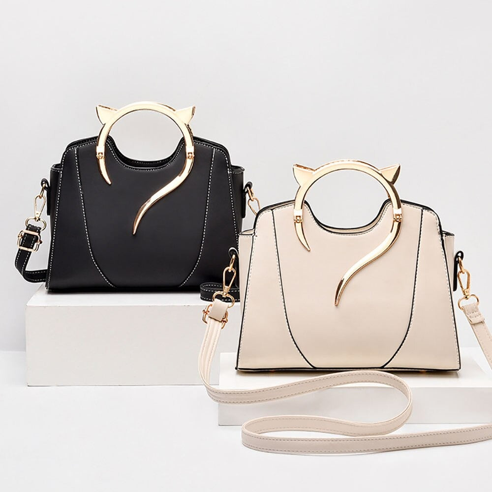 Katten schoudertas "Le Chique" | Wit