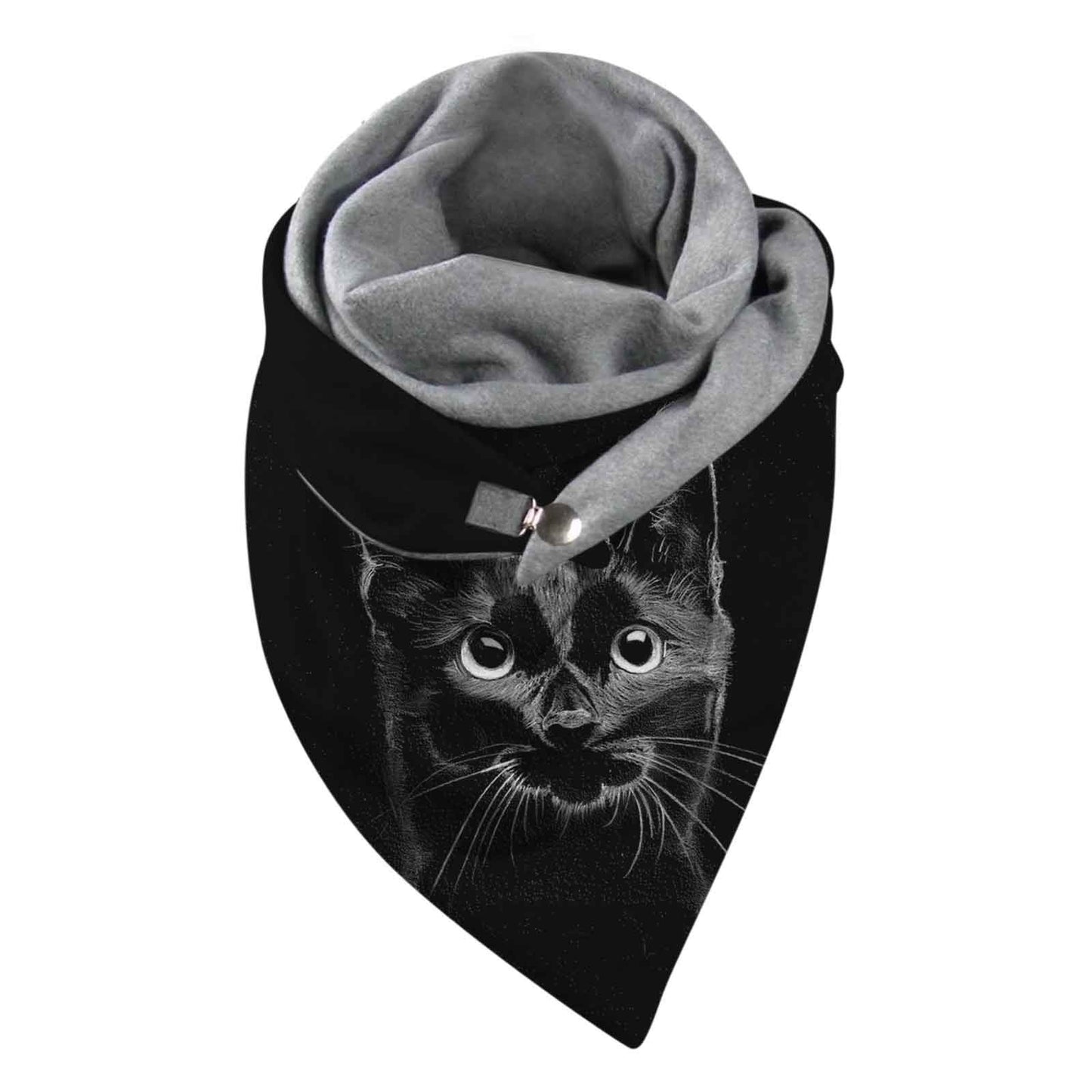 The Happy Cat Shop | Katten wikkelsjaal “Zwarte kat ”