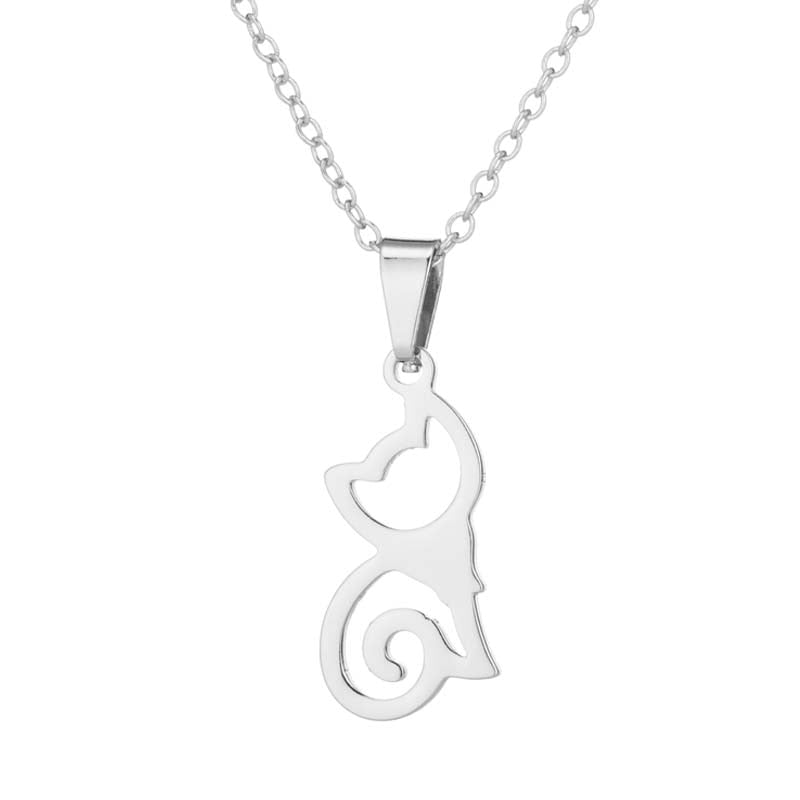 The Happy Catshop | Sieraden set "Dainty" | Zilver | ketting & oorbellen