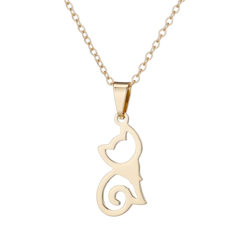 The Happy Catshop | Sieraden set "Dainty" | Goud | ketting & oorbellen