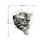The Happy Cat Shop | 3D sticker Brits Korthaar Silver Tabby kat