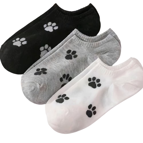 Katten sneaker sokken 5 paar “Kattenpootjes”