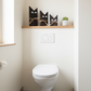 Houten katten set 3 stuks Black Wash