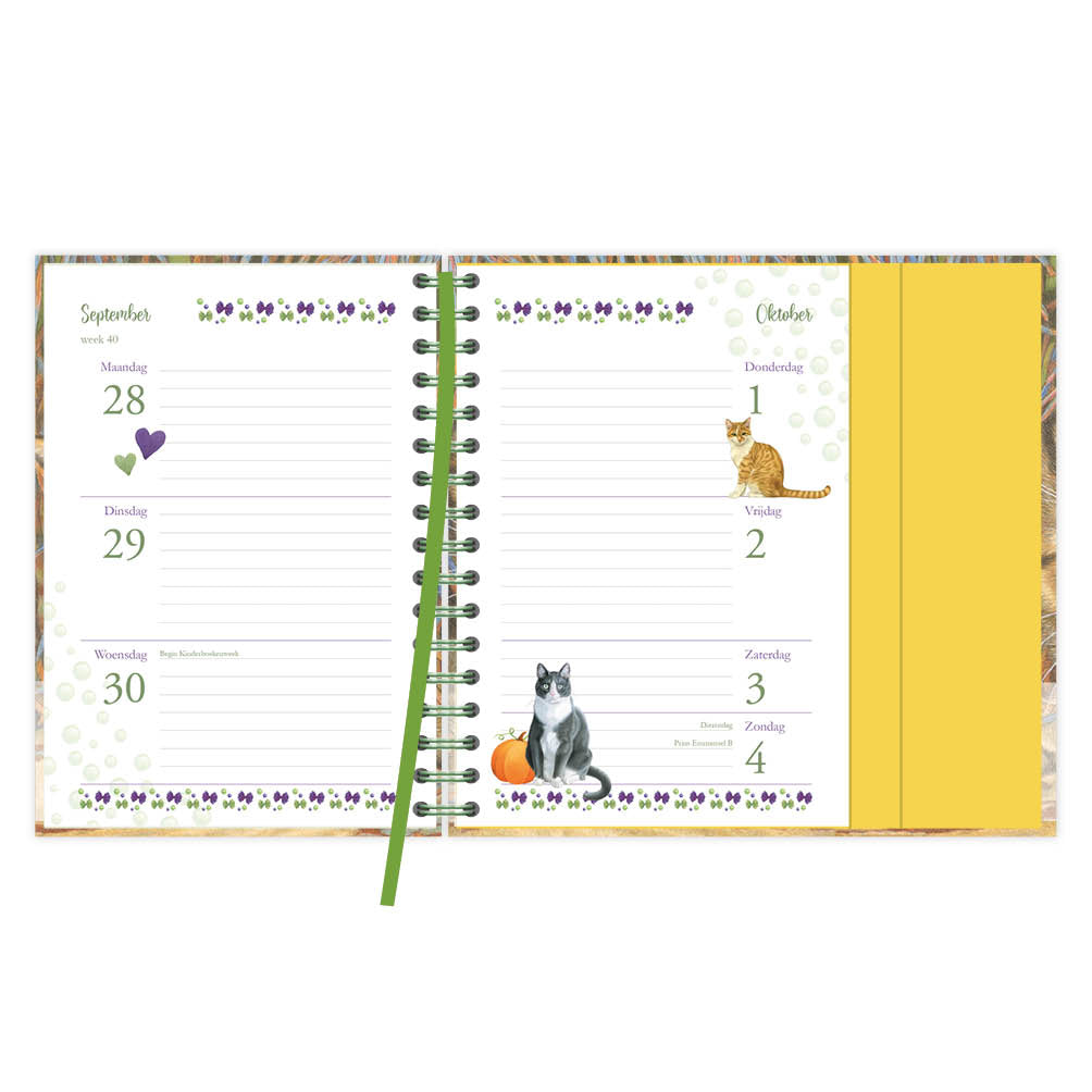Franciens katten spiraalagenda (luxe) Evi 2026