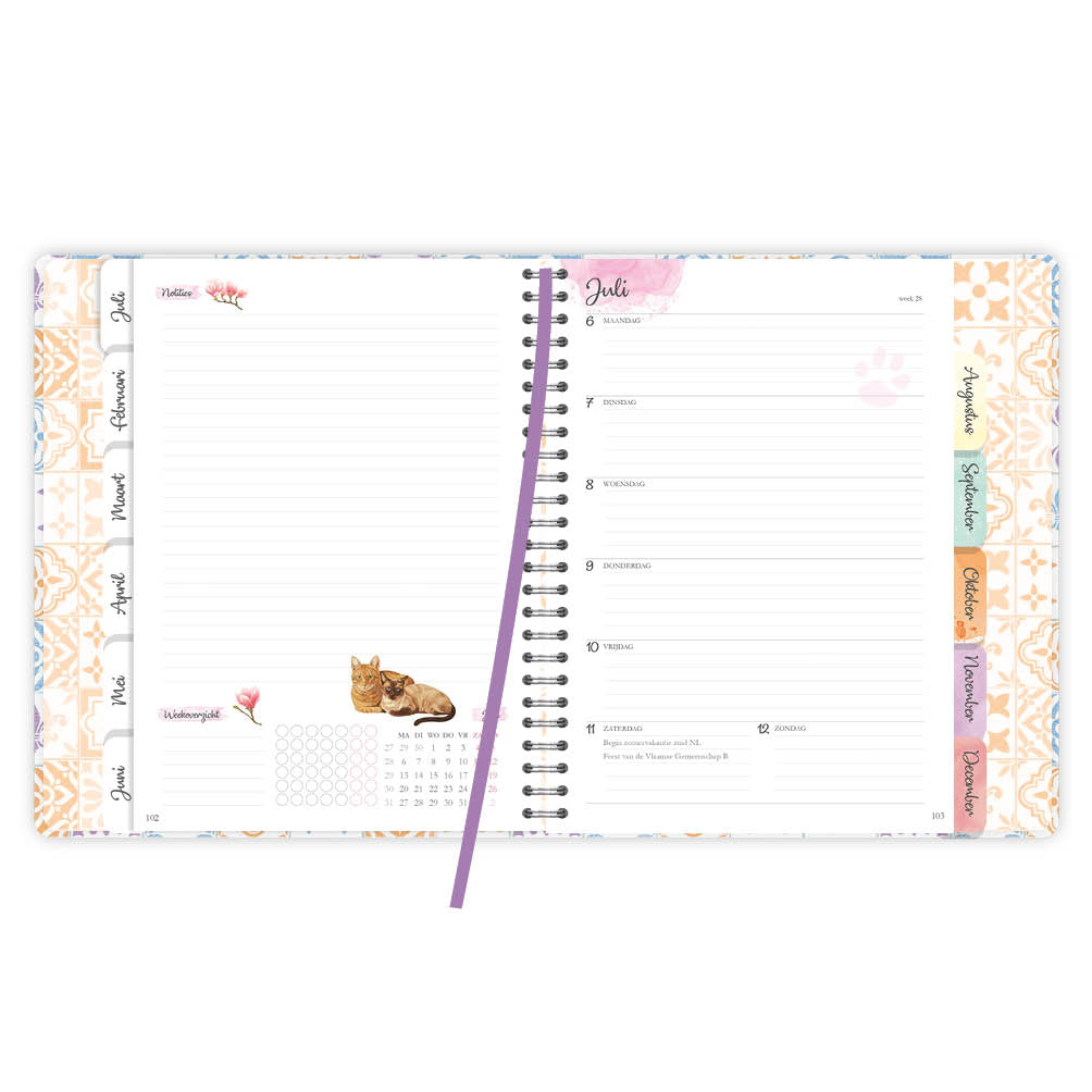 Franciens katten Weekplanner Frits 2026
