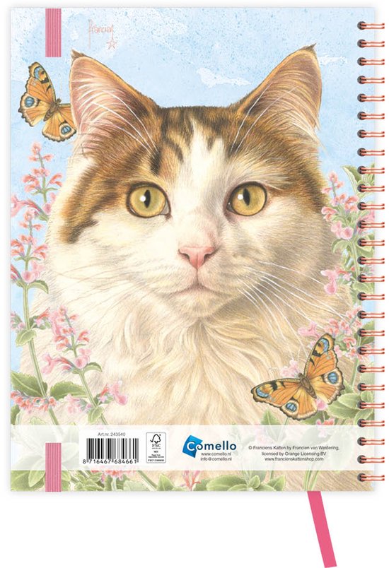 Franciens katten Bureau-agenda Nacho (harde kaft) 2026