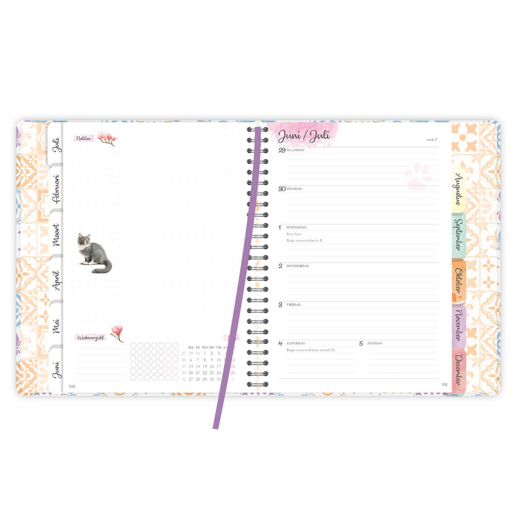 Franciens katten Weekplanner Frits 2026