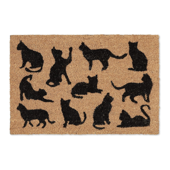 Deurmat katten silhouetten