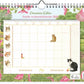 FamilieWEEKnotitiekalender Franciens katten oblong 2026