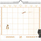 FamilieWEEKnotitiekalender Franciens katten oblong 2026