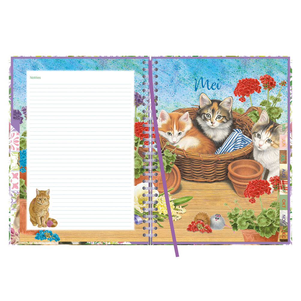 Franciens katten Bureau-agenda Laura (harde kaft) 2026