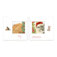 Katten kerstkaarten 10 stuks | Rode kat tussen hulst – Kitten met kerstmuts