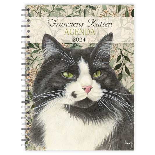 Franciens Katten Bureau-agenda 2024 (harde kaft) Mozes
